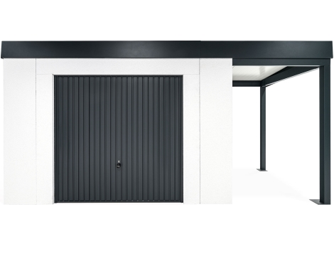 GARDEON® Gartenhaus mit sicherer Garagentür von Hörmann